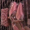 Női Csatlakozó esti Bag Csuklótáska Kuplung táskák Poliészter Parti Napi Lánybúcsú Strasszkő Gyöngydíszítés Lánc Nagy kapacitás Könnyű Tartós Tömör szín Színes Ezüst Világoskék Ezüst szín