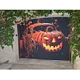 Halloween Copertura per porta del garage Grande appeso Zucca Gotico punk oscuro Da serata All'aperto Sfondi di ripresa Porta d'ingresso Decorazioni Parete Porta Sfondo