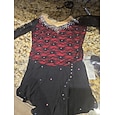 Figure Skating Dress Women's Girls' Ice Skating Dress Outfits Yellow & Yellow Black Dark Red Open Back Mesh Spandex High Elasticity Training Practice Competition Skating Wear Solid Colored Classic