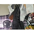 scarpe eleganti classiche da uomo in pelle marrone con motivo coccodrillo - ideali per riunioni di lavoro e kentucky derby