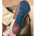 Dames Laarzen Knooplaarzen Bullock Shoes Grote maten Buiten Feest Dagelijks Effen Kleur Kleine hak Elegant Bohemen Vintage PU Veters Zwart Wit Bruin