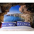 grande arazzo da parete art deco coperta tenda tovaglia da picnic appesa casa camera da letto soggiorno dormitorio decorazione fibra di poliestere paesaggio montagna acqua lago grotta marina