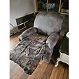 Funda elástica para sillón reclinable, funda para sillón reclinable de 1 plaza, funda para sofá con bolsillo lateral, protector de muebles antiarañazos para niños, mascotas, perros y gatos