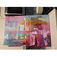 Hecho a mano Pintura al óleo pintada a colgar Pintada a mano Vertical Abstracto Naturaleza muerta Clásico Moderno Sin marco interior  (sin marco)