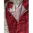 Mujer Mini vestido Vestido Cóctel Vestido Invitada Boda Vestido de raso Vestido Escalonado Elegante Fiesta de Noche Cita Noche Ajuste regular Color puro Manga Corta Cuello Barco Rosa Vino Rojo Otoño