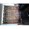 Cortinas opacas de madera vintage, aislamiento de puertas, balcón al aire libre, descanso, sala de estar, decoración del hogar, juego de 2 piezas de impresión digital 3D perforada