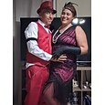 costumes des années 20 rugissantes pour les couples gangster gentleman clapet filles couples costume costumes blazer robe à clapet années 1920 déguisements la tenue Gatsby le magnifique carnaval