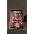 Oso de rosa con flores artificiales de espuma con luz LED y caja de regalo de plástico: regalo romántico perfecto para el día de la madre, aniversario, boda, cumpleaños, acción de gracias y Navidad 25 cm/10 pulgadas