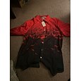 Hombre Geométrico Degradado Diseño Geométrico Camisa Abotonar la camisa Manga Larga Moda Design Casual Diario Festivos Noche Primavera verano Cuello Vuelto Impresión 3D Abotonar Blanco Verde Claro