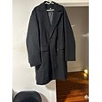 Hombre Abrigo de invierno Abajo Chaqueta acolchada Bolsillo Plumón de Pato Blanco Vacaciones Ropa Cotidiana Cita Largo Moda Casual Cómodo Mantiene abrigado Otoño invierno Color sólido/liso Negro
