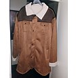 Hombre Chaqueta de Invierno Chaqueta de lana Chaqueta casual Vacaciones Diario Mantiene abrigado Bolsillo Vellón Otoño Invierno Bloque de color Moda Ropa de calle Diseño Largo Marrón Verde Ejército