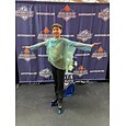 Top de patinaje artístico Hombre Chico Patinaje Sobre Hielo Tops Verde Retazos Licra Malla Alta elasticidad Entrenamiento Competición Ropa de Patinaje Clásico Cristal / Strass Manga Larga Patinaje