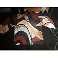 Homme Graphique Bloc de Couleur Mode Streetwear Occasionnel Col montant Extérieur Vacances Sortir Bleu Bleu Ciel Marron Boutons Imprimé Printemps & Automne Designer S M L XL 2XL 3XL