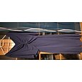 Vestido de cóctel para invitada de boda para mujer, de gasa, liso, con volantes, retorcido, elegante, de verano, largo largo, escote en V, acampanado, manga 3/4