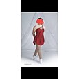Robe de Patinage Artistique Femme Fille Patinage Robes Tenue Jaune et jaune Rouge foncé Bleu Marine Dos ouvert Spandex Fil élastique Haute élasticité Entraînement Compétition Tenue de Patinage Fait