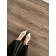 Zapatos elegantes de tacón bajo con punta puntiaguda para invitadas de boda con correa de cristal: tacones de vestir cómodos para eventos formales.