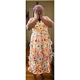 Corte A Hasta el Tobillo Vestidos de coctel Elegante Vintage Floral Media Manga Escote en Pico Boda Formal Vestido rosa Satén Encaje con Bordados Bolsillo
