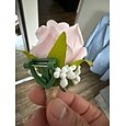 Boutonnière de mariage pour hommes bleue rose blanche boutonnière d'été pour marié et témoins fleurs accessoires décorations de costume de fête