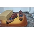 Zapatos oxford de charol multicolor para hombre: diseño brogue con punta de ala, zapatos de vestir formales con cordones para bodas y eventos empresariales