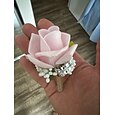 Boutonnière de mariage pour hommes bleue rose blanche boutonnière d'été pour marié et témoins fleurs accessoires décorations de costume de fête