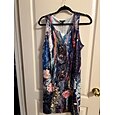 Mini vestido de mujer Vestido Casual Vestido de verano Elegante Casual Vacaciones Diario Fiesta Ajuste Regular Gráfico Floral Boho Paisley Damask Sin Mangas Cuello en V Fucsia Verano Primavera