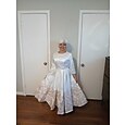 Corte A Vestido Midi Bordado con cuentas Vestido formal Vestido de madre de la novia Vestidos de coctel Vestidos de fiesta Elegante Bloque de Color Manga 3/4 Joya San Valentín Formal Satén con