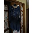Vestido de patinaje artístico Mujer Chica Patinaje Sobre Hielo Vestidos Azul Oscuro Dedo Pulgar Teñido Halo Alta elasticidad Profesional Competición Ropa de Patinaje Mantiene abrigado Cristal / Strass