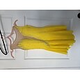 Vestido de patinaje artístico Mujer Chica Patinaje Sobre Hielo Vestidos Blanco / Blanco Amarillo y amarillo Morado Costura asimétrica Malla Licra Alta elasticidad Competición Ropa de Patinaje Cristal