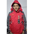 Chaqueta con capucha para hombre, chaqueta de esquí, chaqueta polar para senderismo, chaqueta de invierno para exteriores, térmica, cálida, forro polar, impermeable, resistente al viento, cortavientos, chaqueta softshell, abrigo para esquí, snowboard, pes