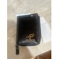 Cartera de canguro para hombre con bloqueo de rfid, cartera de cuero pu con cremallera, tarjetero multiempresarial, monedero de alta calidad