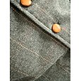 Chaleco de tweed para hombre, estilo vintage, ideal para primavera y otoño. Con botones, mezcla de lana, cómodo, liso, de un solo botón, cuello en V, corte regular. Disponible en verde oscuro, azul marino, gris oscuro y gris claro.