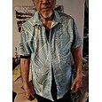 Camisa hawaiana de verano Ouku para hombre con diseño de hojas de palma y plantas tropicales, camisa abotonada de manga corta, ideal para vacaciones en resorts hawaianos, ropa de playa, verano primavera, camisas con cuello vuelto, un bolsillo delantero, r