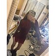 Vestido de patinaje artístico Mujer Chica Patinaje Sobre Hielo Vestidos Negro Rojo Dedo Pulgar Costura asimétrica Malla Alta elasticidad Entrenamiento Competición Ropa de Patinaje Clásico Cristal