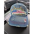 Gorra de béisbol vaquera desgastada conmemorativa del 250.º aniversario de Estados Unidos, bandera estadounidense, gorra vintage estadounidense (1776-2026), gorra patriótica del Día de la