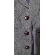 Hombre Chaleco de tweed Chaleco Diario Vacaciones Boda Formal Moda Clásico Primavera Otoño Bolsillo Botones Tejido Poliéster Cómodo Plano Espiga Botonadura Simple Escote en Pico Diseño Ajustado Azul