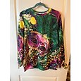 Mujer Sudadera Sudaderas Estampado Graphic Moda Casual Manga Larga Cuello Barco Tops regulares Calle Uso Diario Púrpula Claro Morado Verde Trébol Beige Primavera Otoño Faith