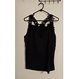 Mujer Camiseta sin mangas Blusa Tops de encaje Encaje Plano Elegante Clásico Moderno Sin Mangas Escote en Pico Tops regulares Diario Festivos Noche Azul Piscina Negro Blanco Rosa Verano Primavera