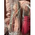 Sandalias informales rosas con punta abierta y detalle de lazo para mujer: zapatos planos ligeros de verano para uso diario