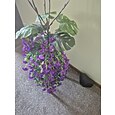 2/4 piezas de flores artificiales colgantes para exteriores, decoración de primavera y verano, de seda sintética, resistentes a los rayos UV, realistas, para el porche, el patio y el balcón del hogar.