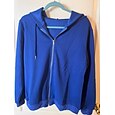 Mujer Pullover Cremallera Plano Elegante Casual Manga Larga Con Capucha Tops regulares Festivos Azul Piscina Negro Blanco Rosa Naranja Primavera Otoño Invierno
