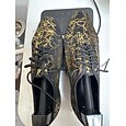 Zapatos de baile de salón brillantes para mujer con diseño de cordones y suela de gamuza suave: cómodos zapatos de salsa latina de tacón bajo para competiciones de baile y fiestas