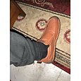 Botines de piel sintética marrón para hombre con cremallera lateral y suela antideslizante: botas casuales para exteriores para el trabajo, los viajes y el uso diario