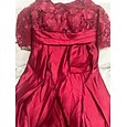 Corte A Hasta el Suelo Vestidos de noche Corte Cenicienta Vestimenta formal Elegante Split High Sedoso Manga 3/4 Escote de ilusión Boda Formal Bolsillo Satén Encaje con Bolsillo