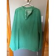 Hombre Camiseta Henley Shirt Camisa 100% algodón con lavado ácido Camiseta superior Manga Larga Plano Vintage Ropa de calle Casual Lavado Mangas raglanes Escote Chino Henley Casual Hogar Calle