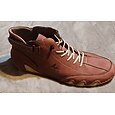 botas de ante verde azulado hechas a mano para hombre: elegantes zapatillas altas con cordones para un uso al aire libre duradero y moderno