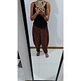 Mujer Lino de algodón sintético Chinos Pantalones de verano Pantalones Sencillo Casual Longitud total Alta cintura Plano Bolsillo Cintura elástica Holgado Comodidad Transpirabilidad Suave