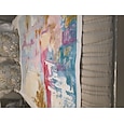 pintura vibrante pintura abstracta pintada a mano pintura rosa pintura de la lona pintura hecha a mano cuchillo grande pintura al óleo decoración del hogar arte de la pared pintura