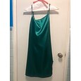 Camisón de pijama para mujer, color puro, sencillo, informal, suave, para uso diario en casa, de seda helada, transpirable, con tirantes, sin mangas, sin espalda, para verano y primavera