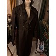 Rétro Vintage Punk & Gothique Médiéval Manteau Smoking Queue-de-pie Manches longues Ebenezer Scrooge Vampire Chevalier Déguisement Homme Steampunk Halloween Performance LARP Foire de la Renaissance