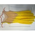Vestido de patinaje artístico Mujer Chica Patinaje Sobre Hielo Vestidos Blanco / Blanco Amarillo y amarillo Morado Costura asimétrica Malla Licra Alta elasticidad Competición Ropa de Patinaje Cristal